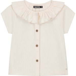 Sweet petit peuter blouse - Meisjes - Dark Off-White - Maat 104