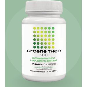 PharmaNutrics Groene Thee 500 (EGCG) – metabolisme, energie & vetverbranding (60 Caps)