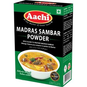 Aachi - Kruidenmix voor Groenten - Madras Sambar Powder - 3x 160 g