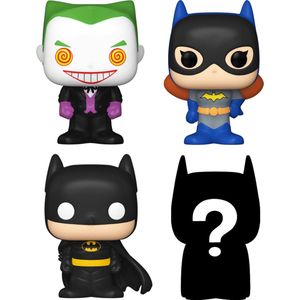 Funko Bitty Pop! DC Batman 4-Pack Series 2 - The Joker 06 - Batgirl 154 - Batman 144 + Mystery