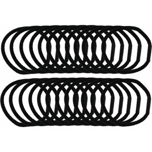 Zenner Elastieken Zwart 24 stuks