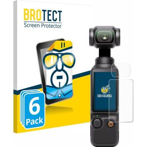 BROTECT - Screenprotector voor DJI Osmo Pocket 3 (Display + Lens) - Folie Beschermfolie transparant 6 Stuks