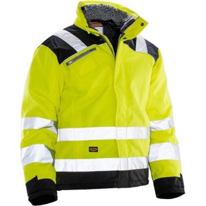 Jobman 1346 Hi-Vis Winter Jacket Star 65134607 - Geel/Zwart - XL