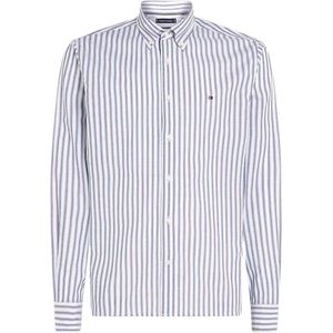 Tommy Hilfiger Natural Soft Poplin Heren Overhemd - Blauw - Maat XXL