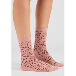 Damart - Set van 3 paar jacquard gebreide kniekousen van mix van Thermolactyl en wol - Dames - Roze - 39/41