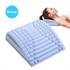 Spinepal Rugstrekker - Nekstretcher - Rugstretcher - Rugkussen - Rug En Nek - Stretcher - Massageapparaat - Back - Massage - Rugmassage - Rugpijn Verlichten - Spine Pal - Voor Rug De TV - Blauw
