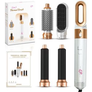 JC Quality Production - Thermal Brush - Haardroger - 5 in 1 Multi Styler - Fohnborstel