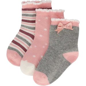 iN ControL 3pack babysocks girls - pink - 15/17