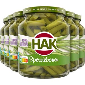 HAK Sperziebonen - Tray 6x340 gram - Vegan - Plantaardig - Vegetarisch - Gemaksgroenten - Groenteconserven