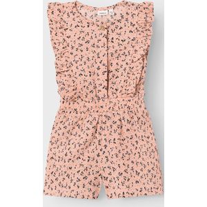 Name it Jumpsuit peach bloemetjes - NMFJESIMONE - Maat 86