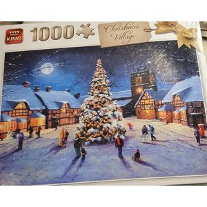 King Christmas Village puzzel stukjes feestdagen
