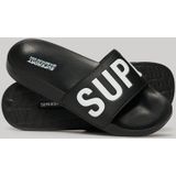 Superdry - Core Pool Sliders - Badslippers - Zwart - Vegan