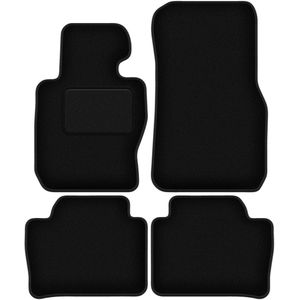 Zwarte velours vloermatten voor: BMW 3 F30 sedan xDrive (2012-2019)
