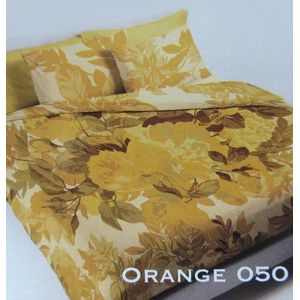 Vandyck Bouquet Dekbedovertrek - Eenpersoons - 140x200/220 cm - Orange