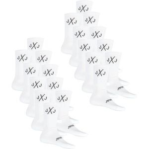 Jack & Jones Unisex Sportsokken Wit 20 Paar One Size