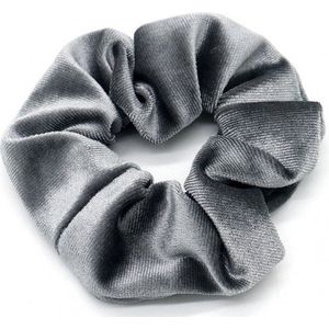 Scrunchie – Velvet – Haarelastiek – Grijs