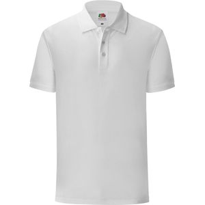 Fruit Of The Loom Heren Iconisch Piqué Poloshirt (Wit)