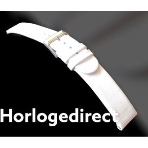 horlogeband-horlogebandje-16mm-echt leer-wit-recht-zacht-plat-leer-16 mm