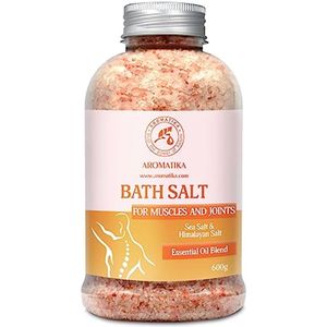 Bath Salt 600g ''Muscles & Joints'' Sea Salt - Against Acne - Dry Skin - Muscle Pain - Fatigue - Skin Care - Aromatherapy - Anti-Stress - Bath - Spa - Wellness - Relaxation - Anti-Aging