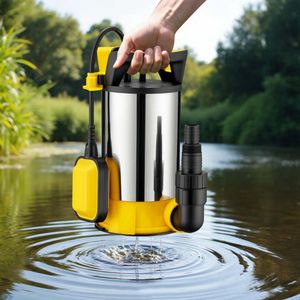 Wiltec - 3 in 1 Vlakzuigende Dompelpomp - RVS - 750 W - Vuilwaterpomp 14000 l/u