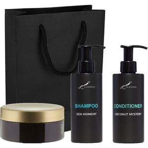 Douchepakket - Shampoo Zen Moment + Coconut Conditioner + Scrubzout 300 gram - 300 ml per fles