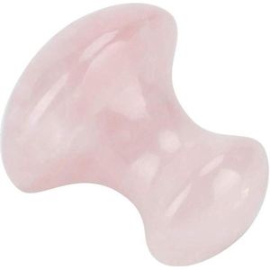 ByShane - Natuurlijke Rozenkwarts Kristal Massage Steen - Paddestoelvormig - Gezicht Ogen Masseren - Ontspanning en Verzorging