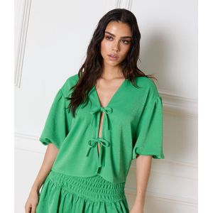 Refined Department Blouse Fien Blouse R2404950526 700 Green Dames Maat - L