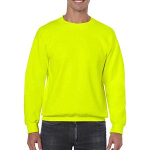 Gildan Zware Blend Unisex Adult Crewneck Sweatshirt voor volwassenen (Veiligheid Groen)