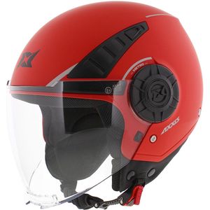 Axxis - Metro S - Jethelm - Mat Rood - Kinderhelm voor Scooter & Motor