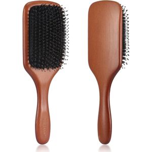 Ontklitterborstel voor Dames, Heren en Kinderen - Varkenshaar en Nylon Mix voor Glad Haar