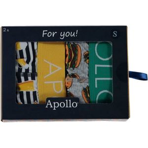 Apollo | Heren boxershorts | 2-Pack Giftbox | Junkfood Blauw