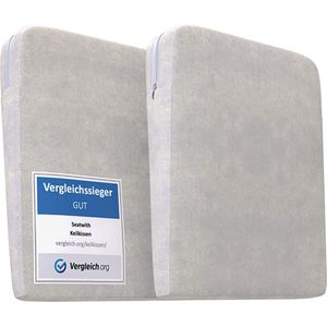 Seatwith Comfortabel wigkussen –Zitkussen orthopedisch met zachte bekleding en draagtas zorgt voor een juiste houding en maximaal welzijn – Stoelkussen voor auto, thuiskantoor