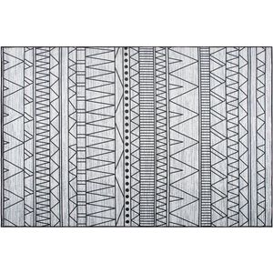 KEBAN - Laagpolig Vloerkleed - Zwart - 140 X 200 cm - Polyester