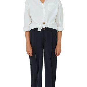 Before and After - Stadsbroek - Zwart - Wijde Pijpen - Zwangerschapsbroek