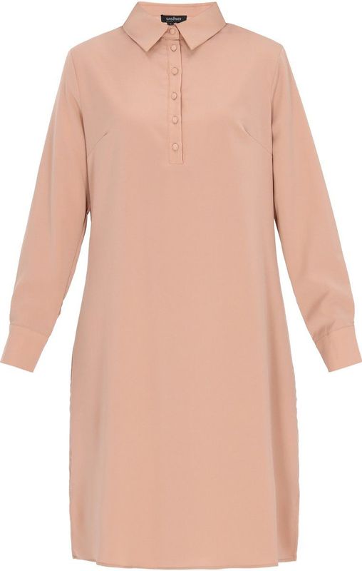 Usha - Dress - Blousejurk - Midi - Zwart