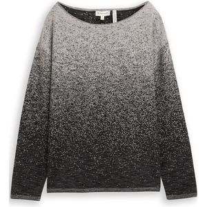 TOM TAILOR Trui  lichtgrijs / zwart