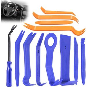 12-delige gereedschapsset voor demontage van kunststof voor autopaneel - verwijderingstoolkit voor auto deur radio paneel dashboard - hefboomgereedschap