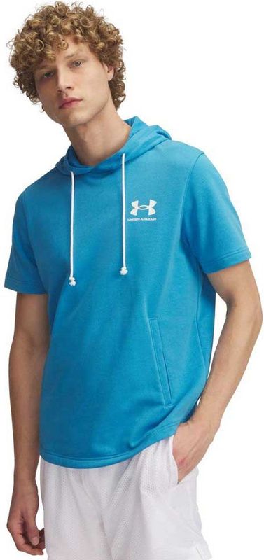 Under Armour Rival Terry Left Chest Korte Mouwen Hoodie