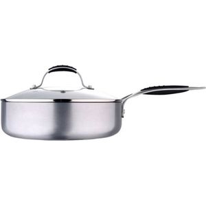 Oneiro’s Luxe Hapjespan – ø24 x H 17 cm – koken – tafelen – keuken – hapjespan – inductie – gas – potten – pannen