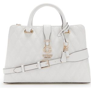 Guess Adi Society Satchel Dames Handtas - Wit - One Size