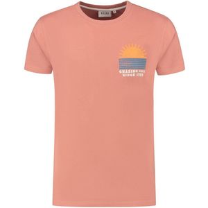 Shiwi Men Sunset T-shirt Polo's & T-shirts Heren - Polo shirt - Roze - Maat XXL