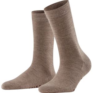 FALKE Softmerino warme ademende merinowol katoen sokken dames bruin - Maat 37-38
