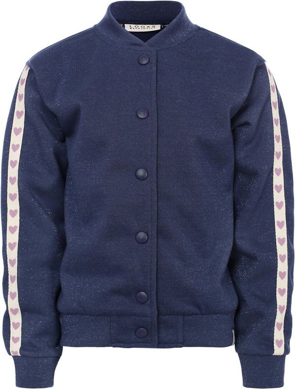 LOOXS Little 2601-7339-167 Meisjes Sweater - Maat 92 - Blauw van 85% COTTON 15% LUREX