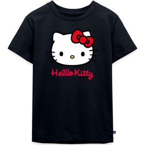 Hello Kitty Klassiek Portret Met Hello Kitty Tekst Premium T Shirt Kinderen