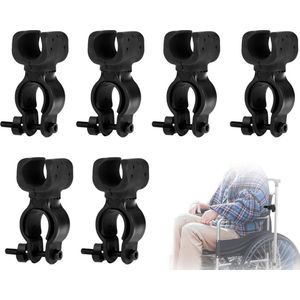 Stokhouder - Universele Krukken Stokbeugel - Voor Krukken Voor Mobiliteitsscooter - 6 Stuks