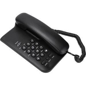 Engelse Vaste Desktop Wandtelefoon voor Hotel Thuis en op Kantoor - VK telefoonlijn - Willekeurige Kleur - Zwart .