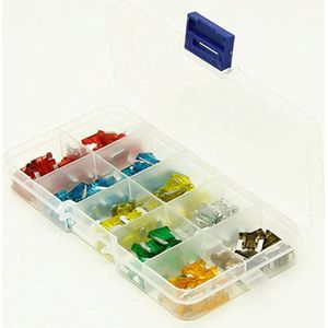 Mini Auto zekering assortiment zekeringen Assortiment box 100 stuks