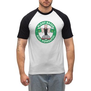 Popeye Plant Based And Powerful Heren Baseball Shirt Korte Mouw