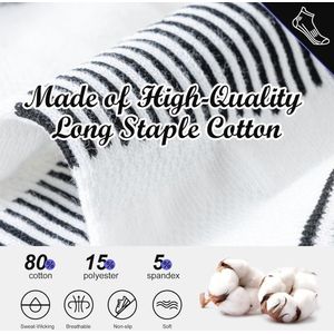 Korte Sport Sokken voor Mannen - 6 Paar - Ademend en Comfortabel voor Werk en Vrije Tijd