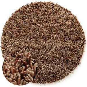 Rond wollen vloerkleed - Aurelia terracotta 150 cm